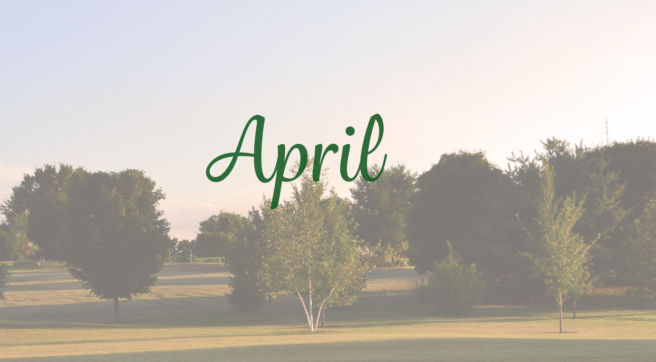 April Wrap Up